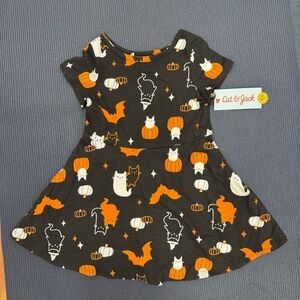 Cat & Jack Black and Orange Halloween Dress